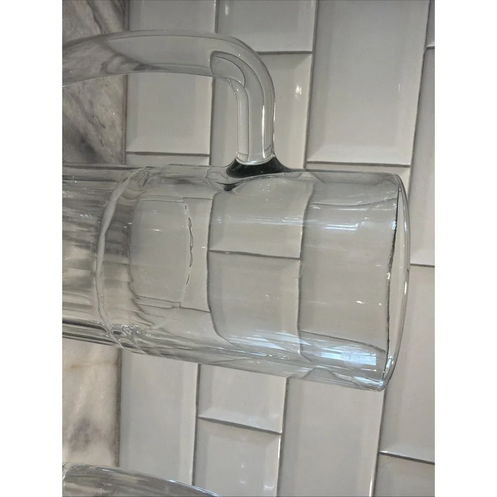 Vtg‎ Set Of 4 Libbey 5260 22oz Clear Glass Beer Steins GW0061